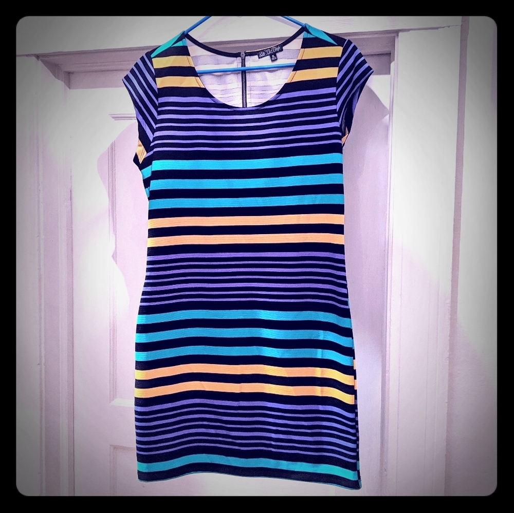 Bebop colorful bodycon dress
